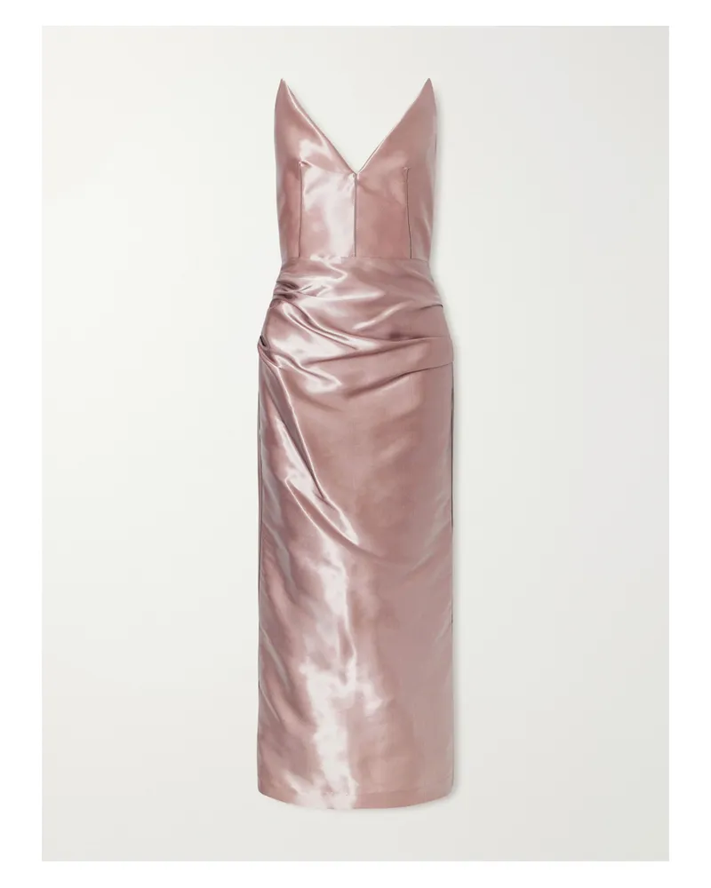 Maticevski Saucy Minx Taffeta Dress - Pink Pink