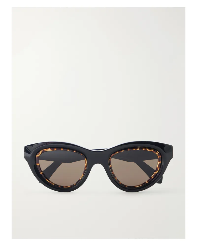 Loewe Anagram Cat-eye Acetate Sunglasses - Black Black