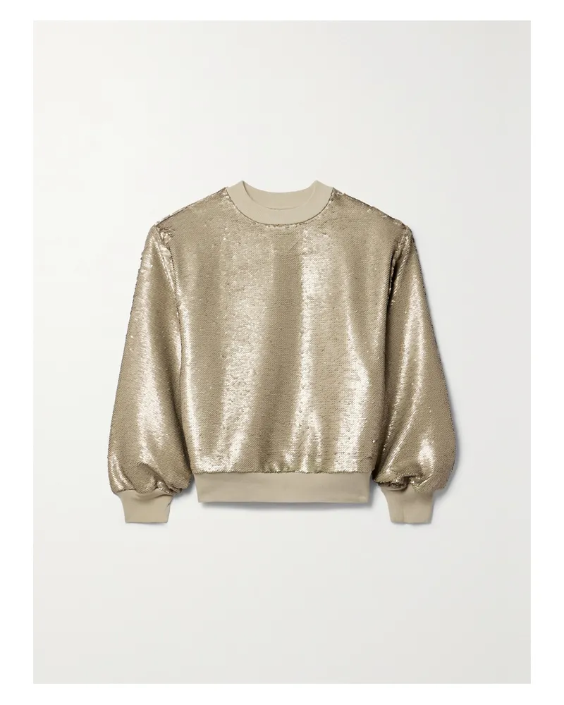 FRANKIE Shop Metz Sweatshirt Aus Jersey Mit Pailletten - Metallic Metallic