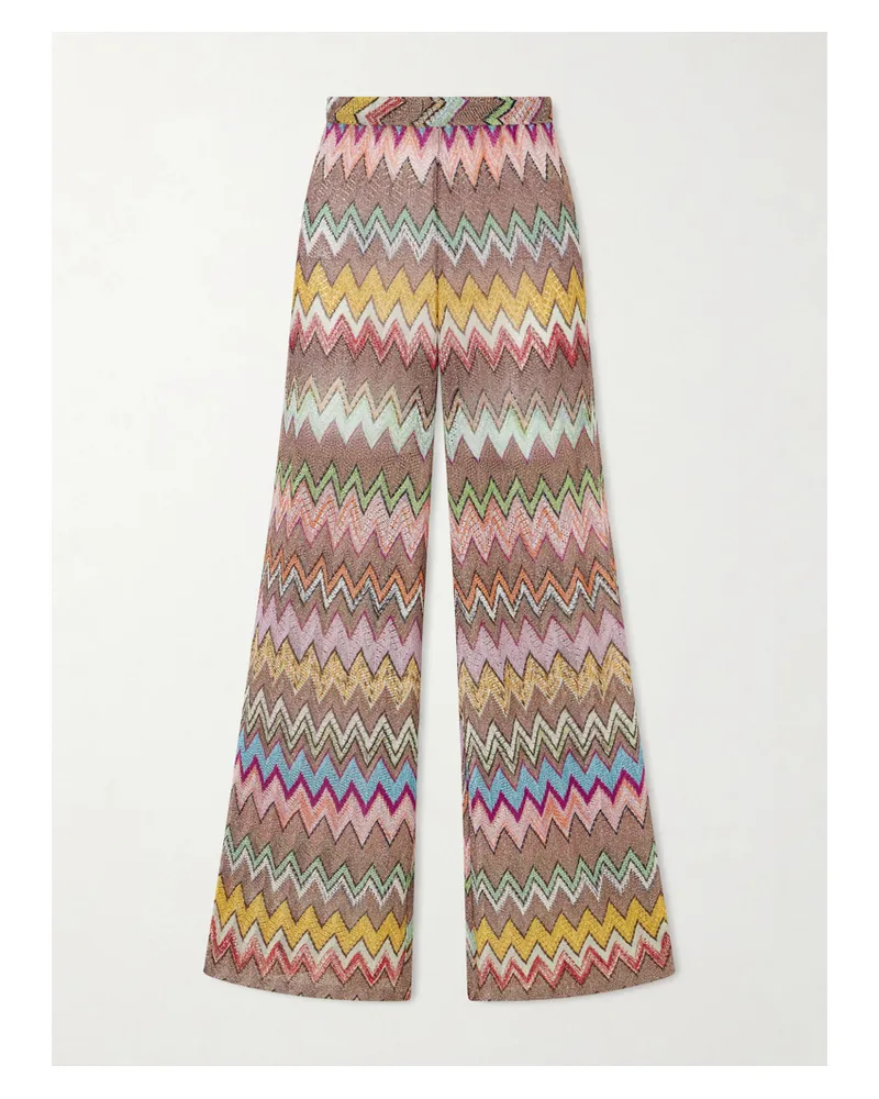 Missoni Crochet-knit Wide-leg Pants - Multi Multi