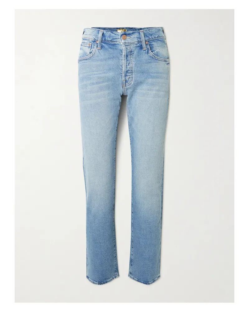 Mother The Hiker Hover Hoch Sitzende Jeans Mit Schmalem Bein - Blau Blau
