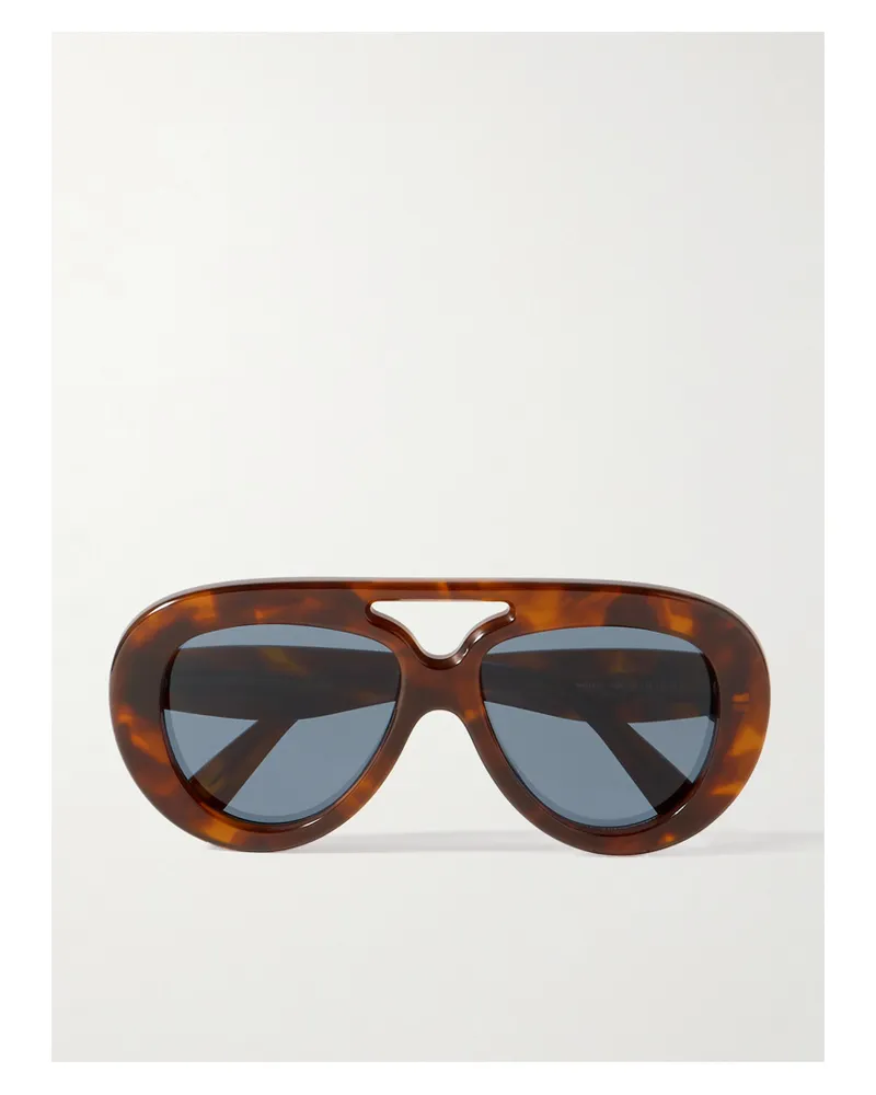 Loewe Aviator-style Tortoiseshell Acetate Sunglasses Tortoiseshell