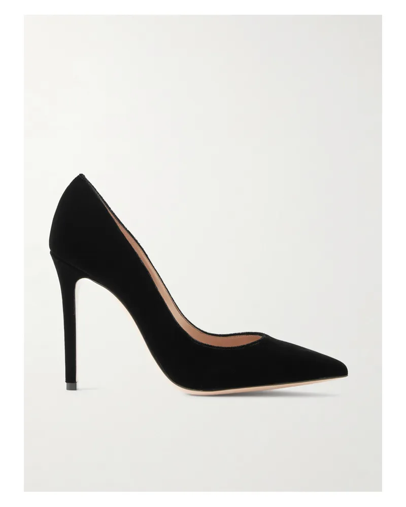 Gianvito Rossi Gianvito 105 Velvet Pumps - Black Black