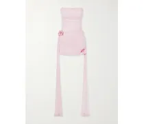 Arena Draped Jersey Mini Dress - Pink