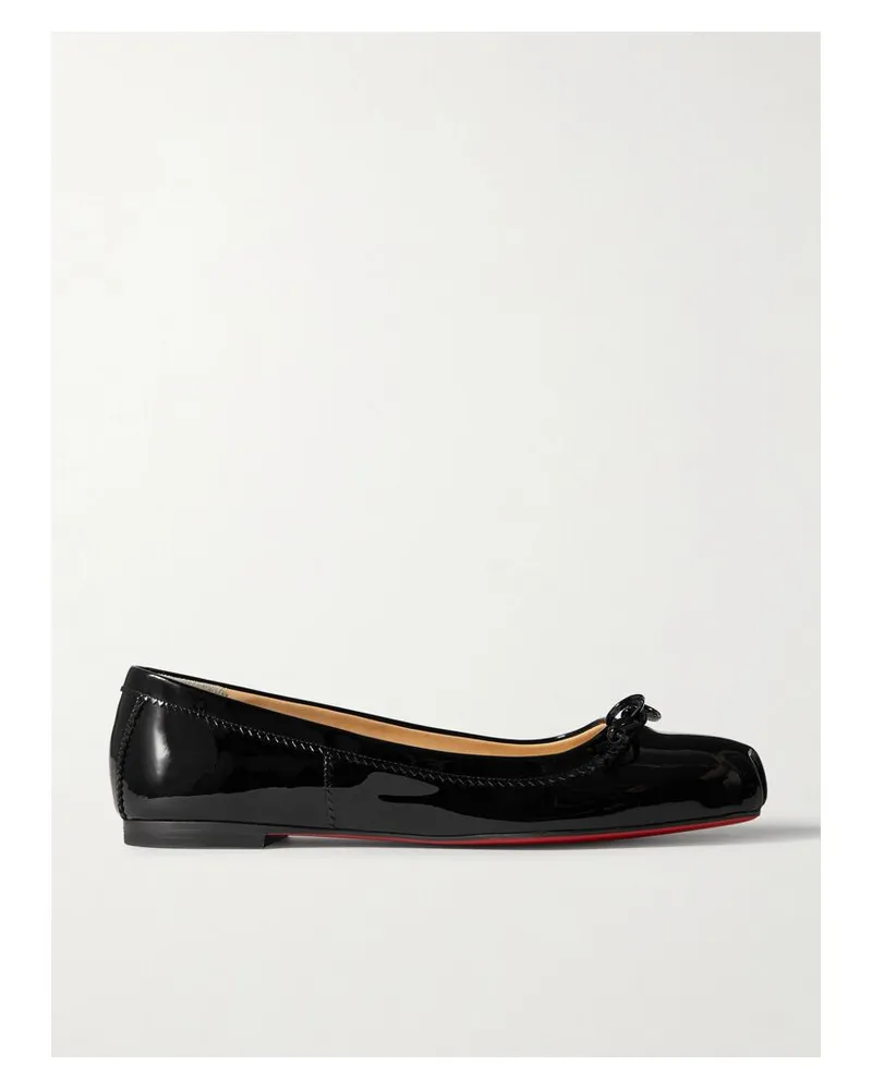 Christian Louboutin Mamadrague Ballerinas Aus Lackleder - Schwarz Schwarz