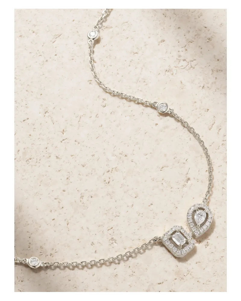 Messika My Twin Kette Aus 18 Karat Weißgold Mit Diamanten Gold