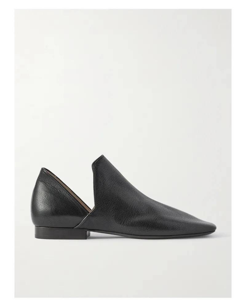 Christophe Lemaire D'orsay Flache Schuhe Aus Leder - Schwarz Schwarz