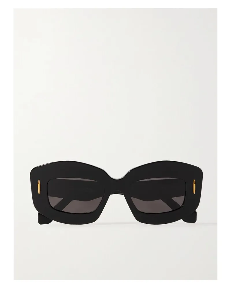 Loewe Screen Sonnenbrille Mit Eckigem Rahmen Aus Azetat - Schwarz Schwarz