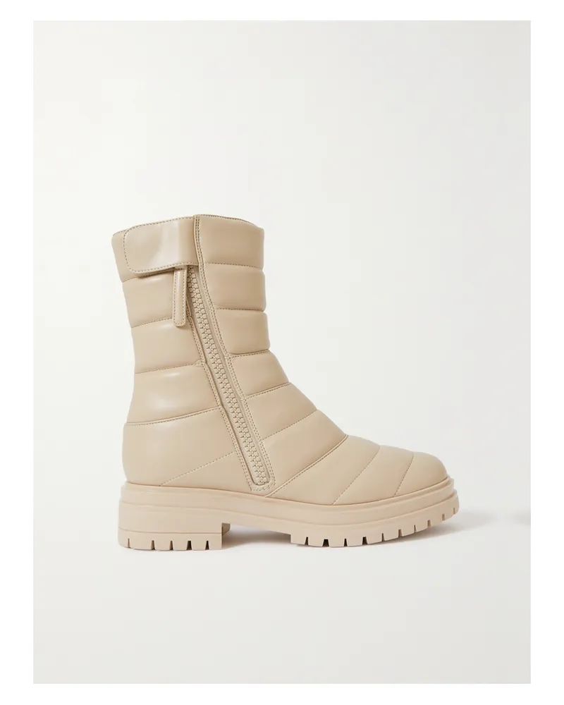 Gianvito Rossi Stiefel Aus Gestepptem Kunstleder - Neutral Neutral