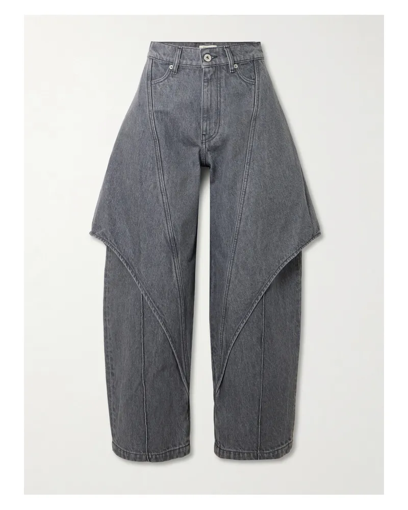 J.W.Anderson Hoch Sitzende Barrel-jeans - Grau Grau