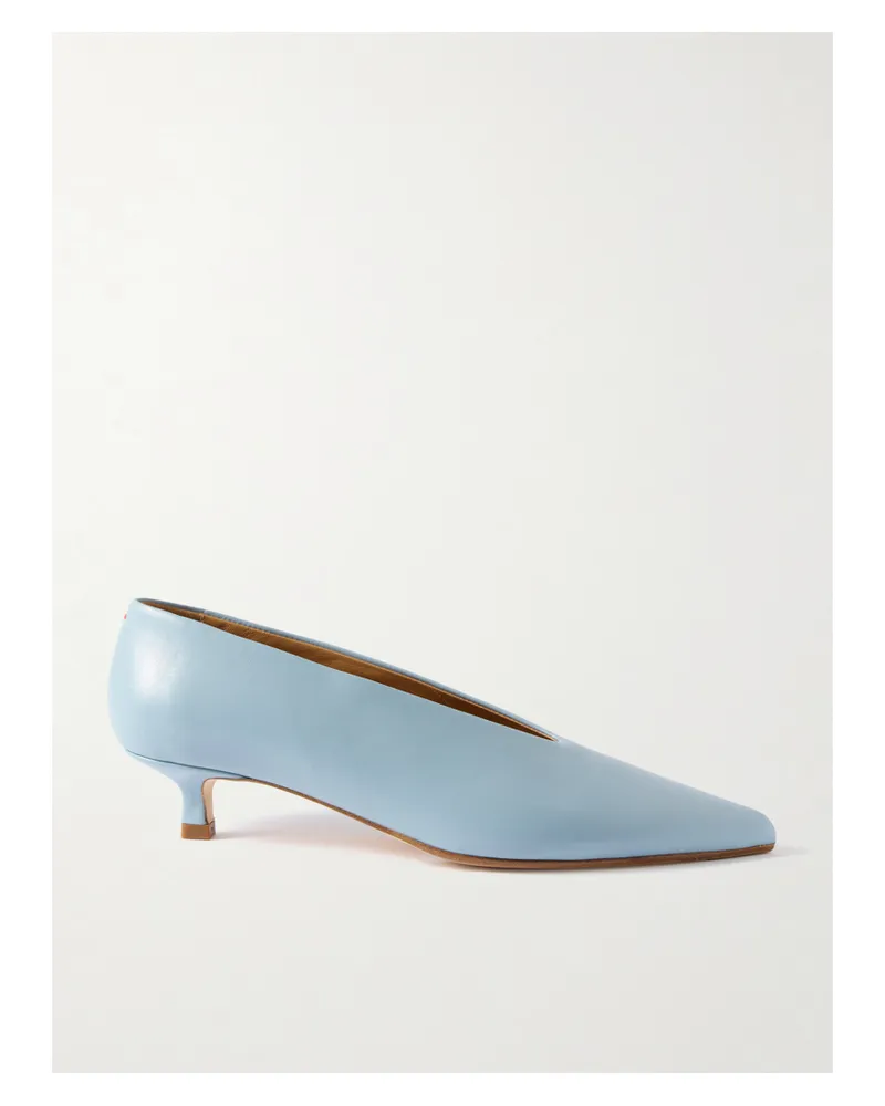 aeyde Clara Pumps Aus Leder - Blau Blau