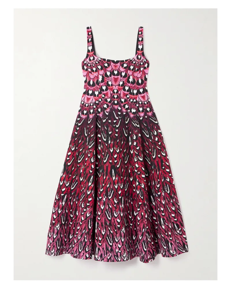 Mary Katrantzou Beaux Midikleid Aus Bedrucktem Crêpe - Pink Pink