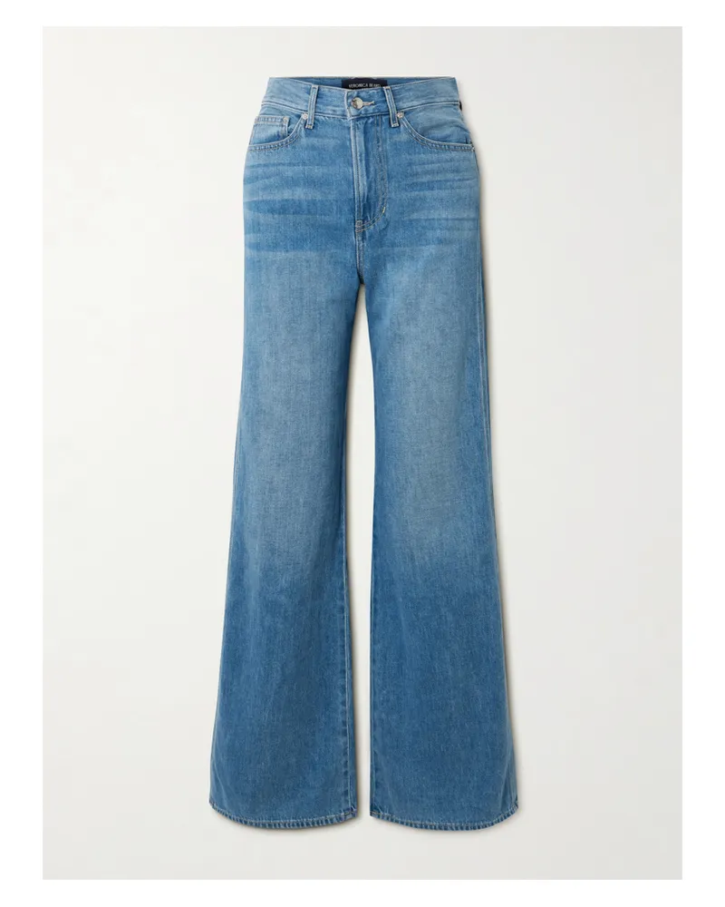 Veronica Beard Taylor Hoch Sitzende Jeans Mit Weitem Bein - Blau Blau
