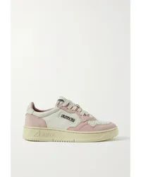 AUTRY Medalist Low Sneakers aus Veloursleder und Leder Pink