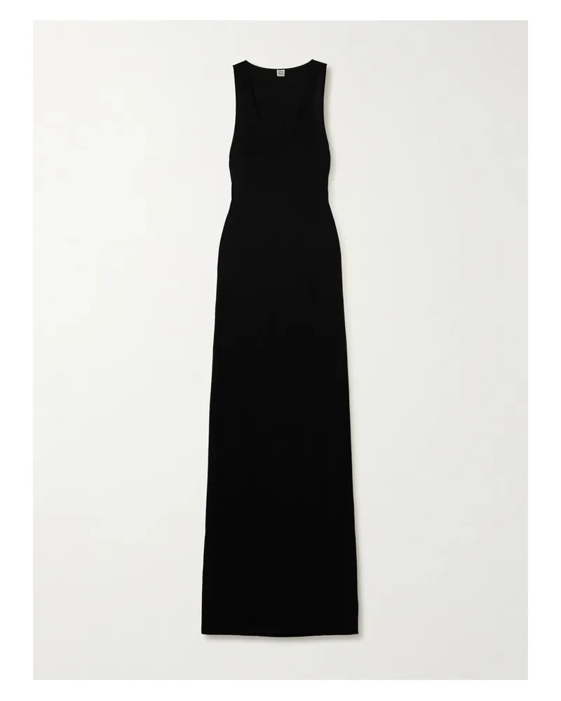 Totême Maxikleid Aus Jersey - Schwarz Schwarz