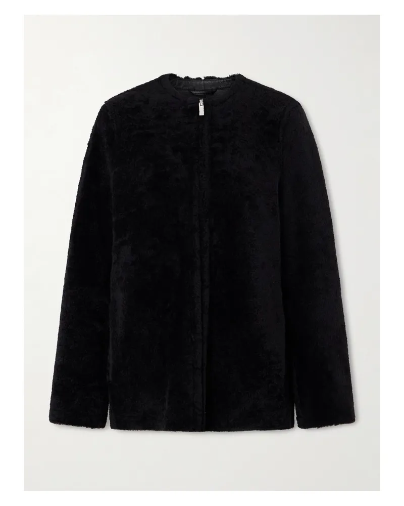 Totême Shearling Jacket - Black Black