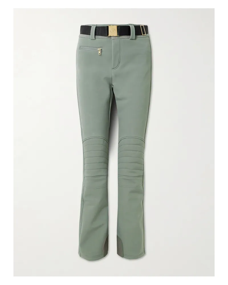 Bogner Madei Skihose Mit Geradem Bein Aus Stretch-shell Mit Gürtel - Grün Grün