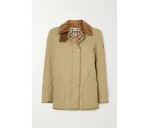 Jacke Aus Gestepptem Shell Mit Besätzen Aus Cord Und Leder - Neutral