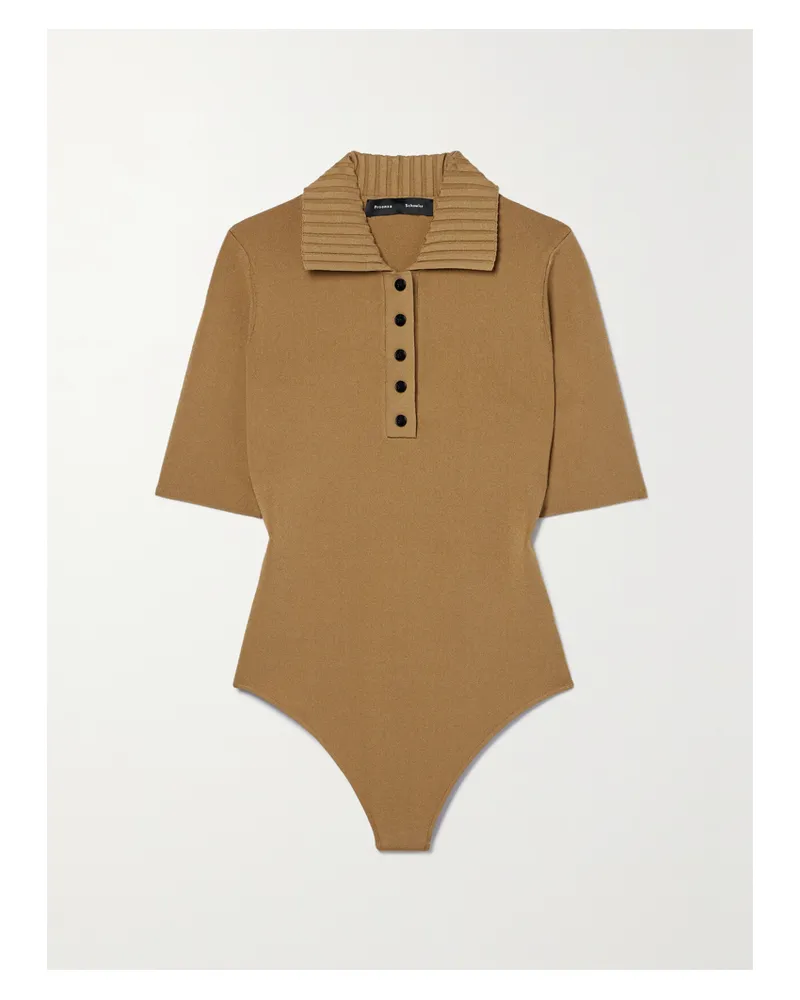 Proenza Schouler Body Aus Stretch-strick - Gold Gold