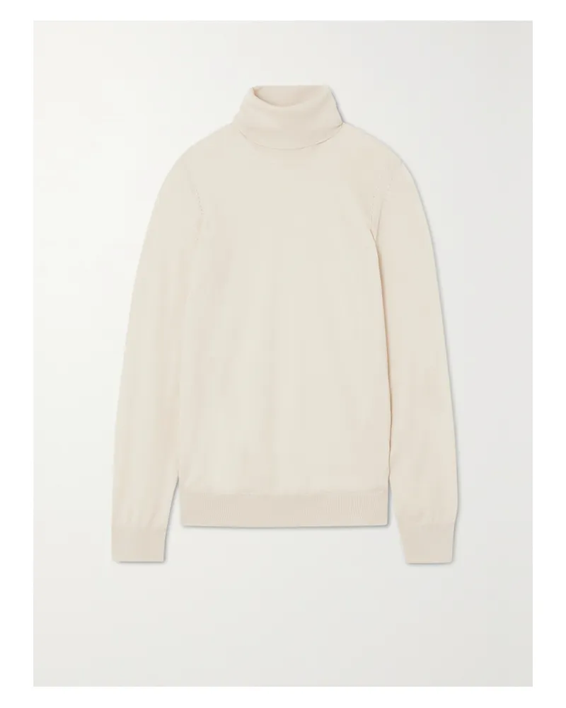 Loro Piana Kaschmirpullover Mit Stehkragen - Elfenbein Elfenbein