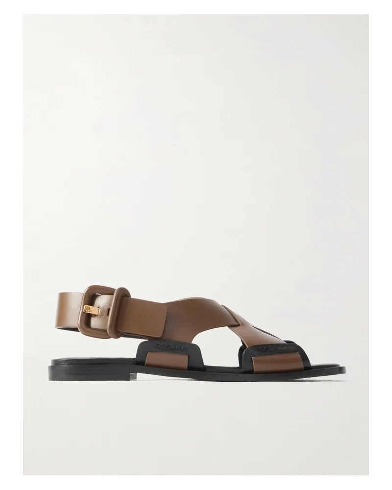 TOD'S Sandalen Aus Leder - Braun Braun