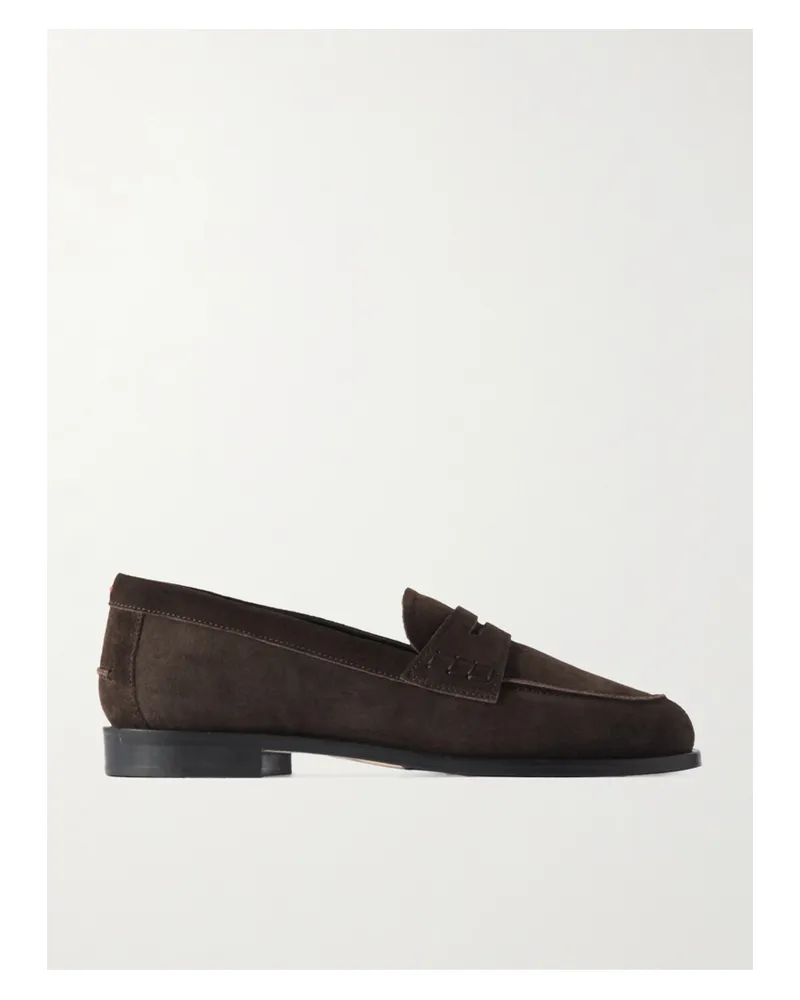 aeyde Oscar Loafers Aus Veloursleder - Braun Braun