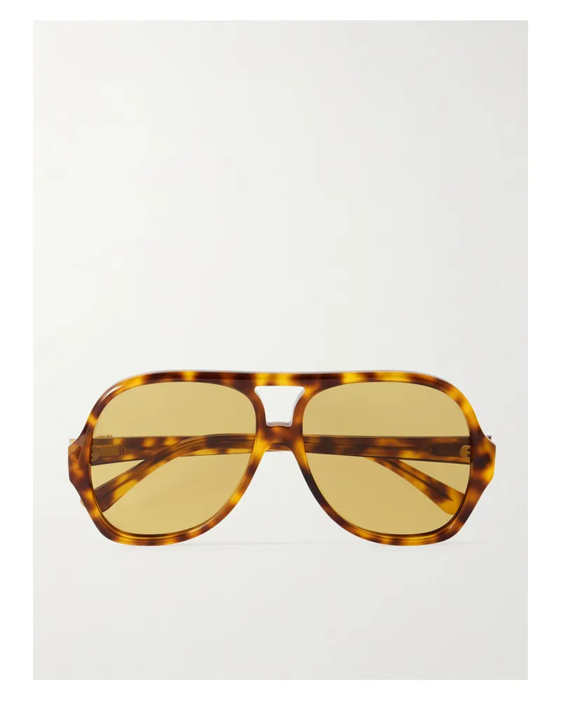 Chloé Salomé Pilotensonnenbrille Aus Azetat In Hornoptik Horn
