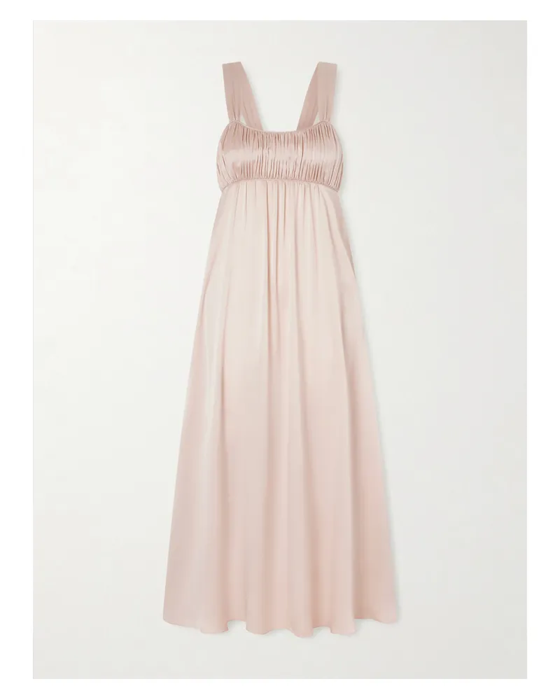 Chloé Silk-satin Maxi Dress - Pink Pink
