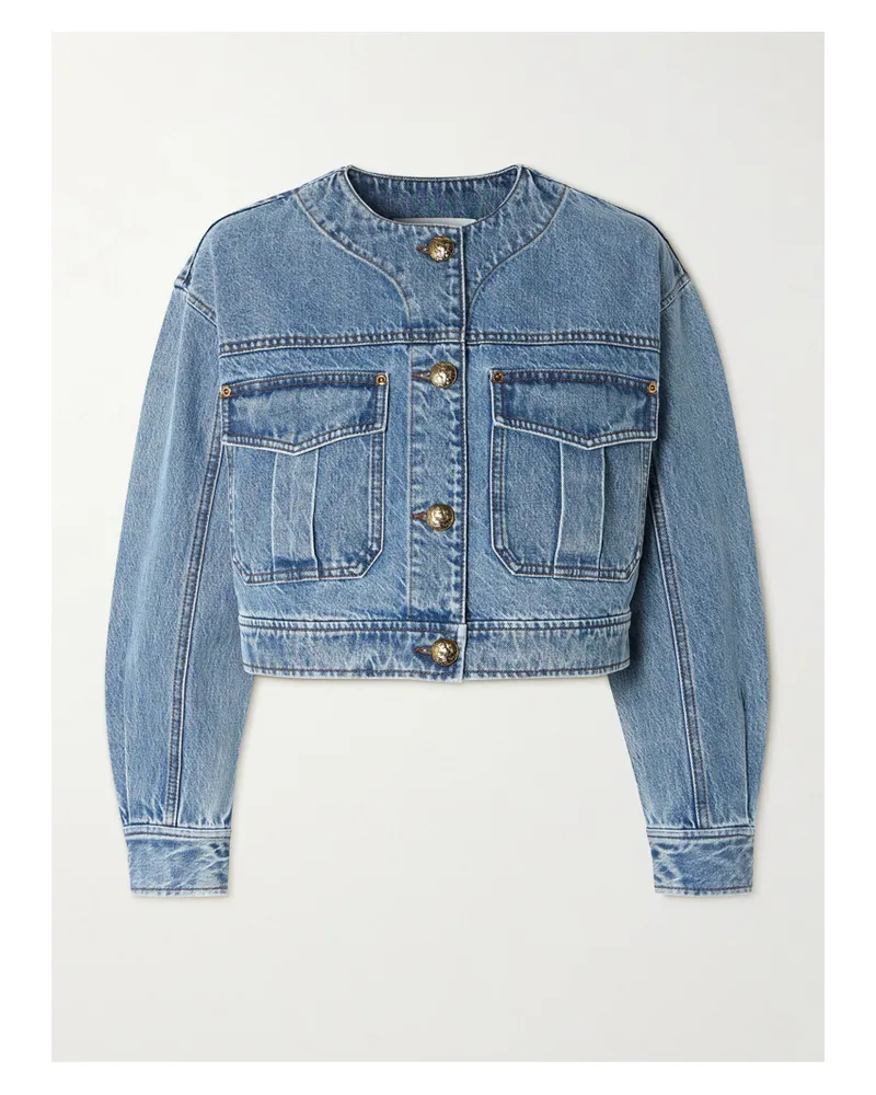 Zimmermann Verkürzte Jeansjacke - Blau Blau
