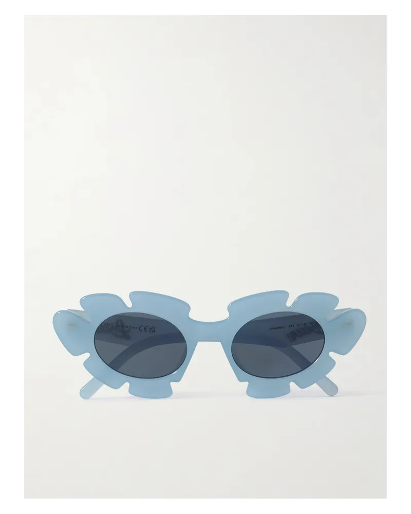 Loewe Paula's Ibiza Cat-eye Acetate Sunglasses - Blue Blue