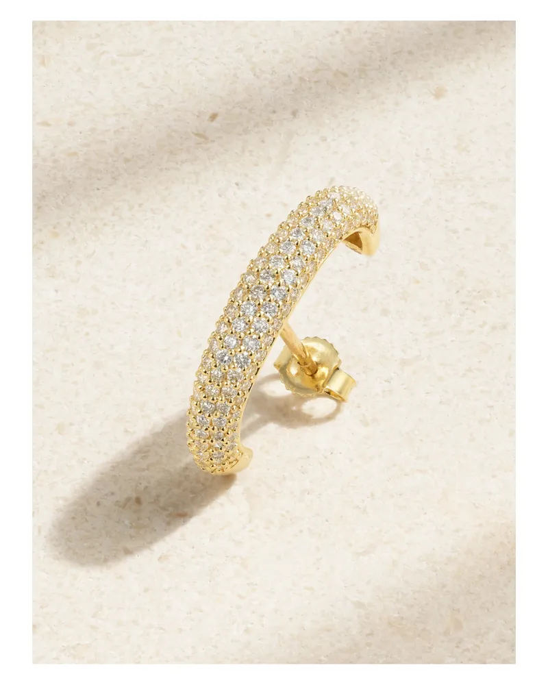 Stone & Strand Bold Einzelner Ohrring Aus 14 Karat Gold Mit Diamanten Gold