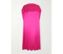 Silk-satin Midi Dress - Pink