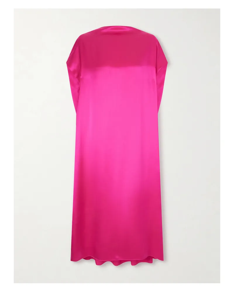 Dries van Noten Midikleid Aus Seidensatin - Pink Pink