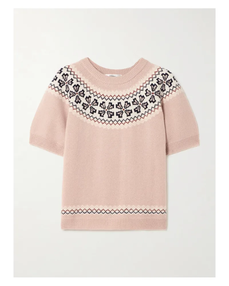 Frame Denim Kaschmirpullover Mit Fair-isle-muster - Pink Pink