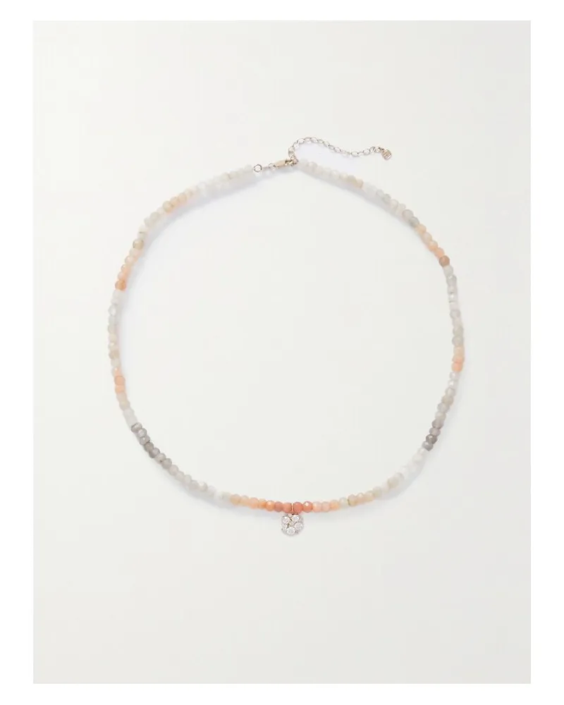 Sydney Evan Kette Mit Quarzen, Diamanten Und Details Aus 14 Karat Gold Gold