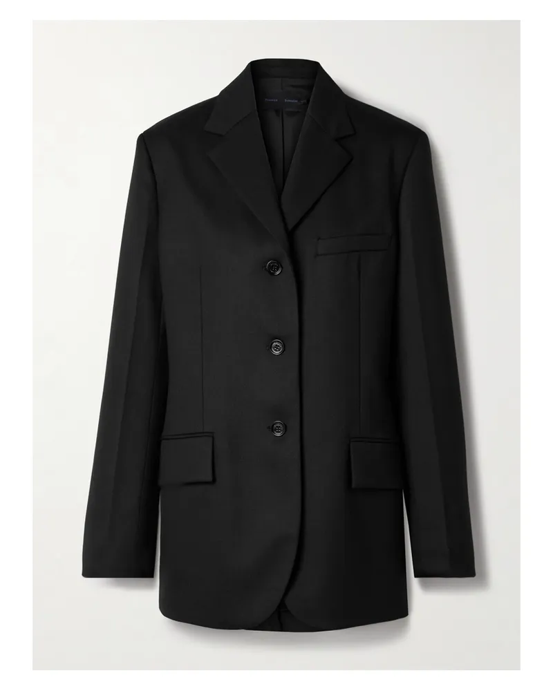 Proenza Schouler Archer Blazer Aus Twill Aus Einer Wollmischung - Schwarz Schwarz