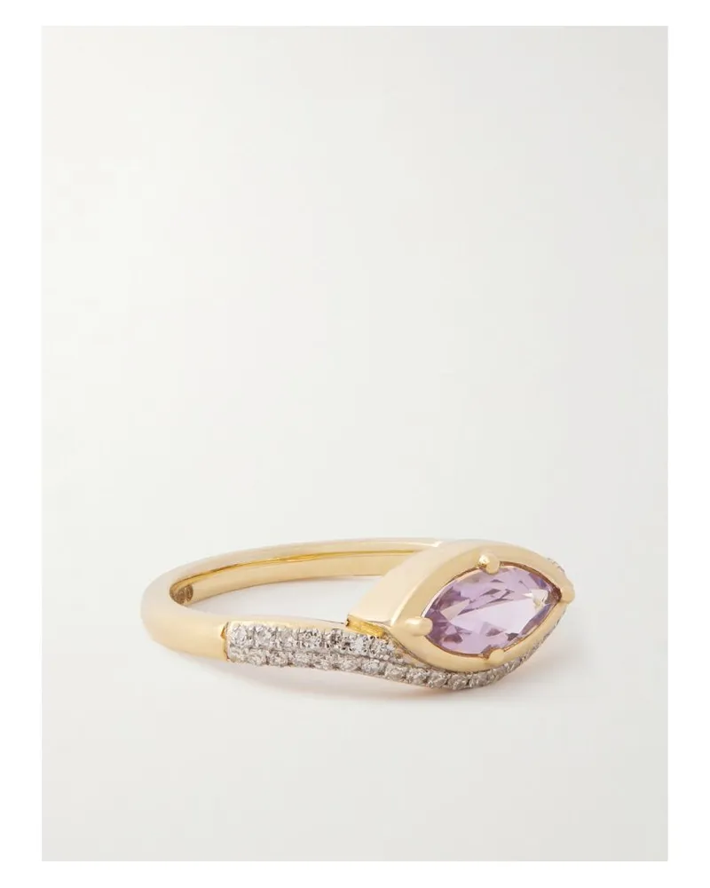 Stone & Strand Lavender Haze Ring Aus 14 Karat Gold Mit Amethyst Und Diamanten Gold