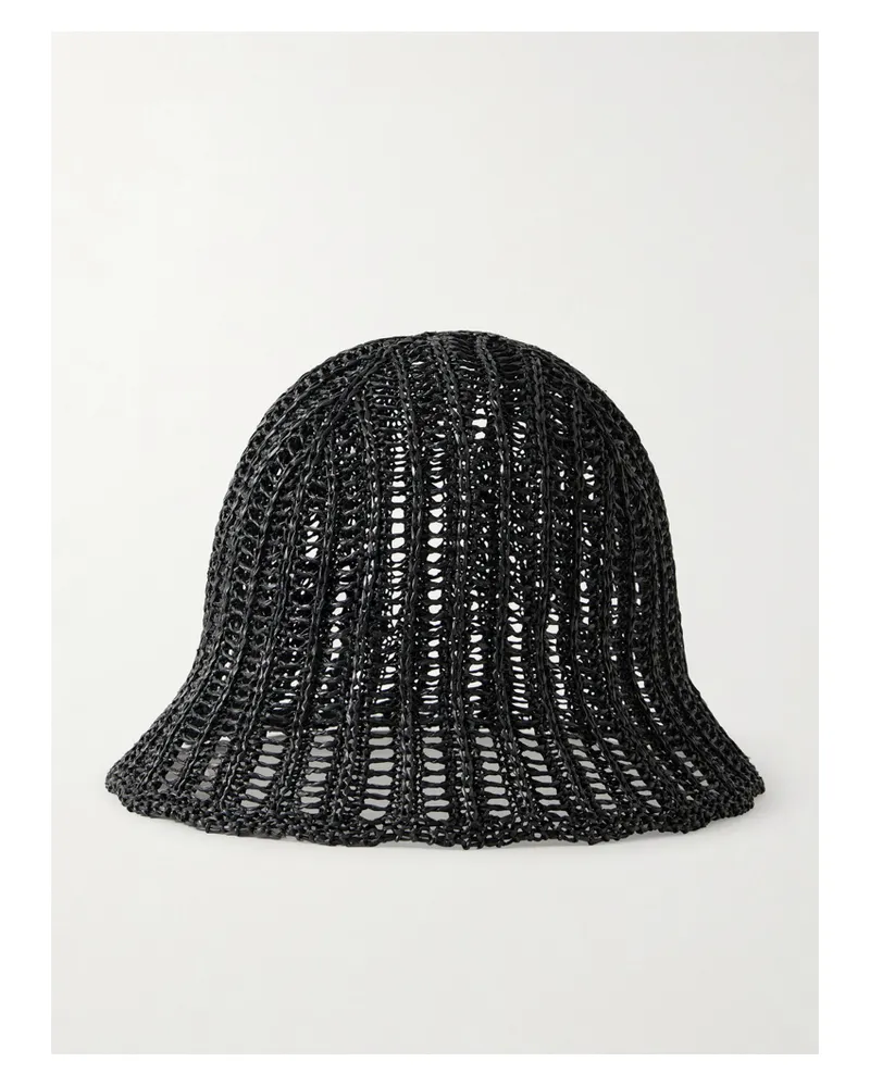 Brunello Cucinelli Geflochtener Fischerhut - Schwarz Schwarz