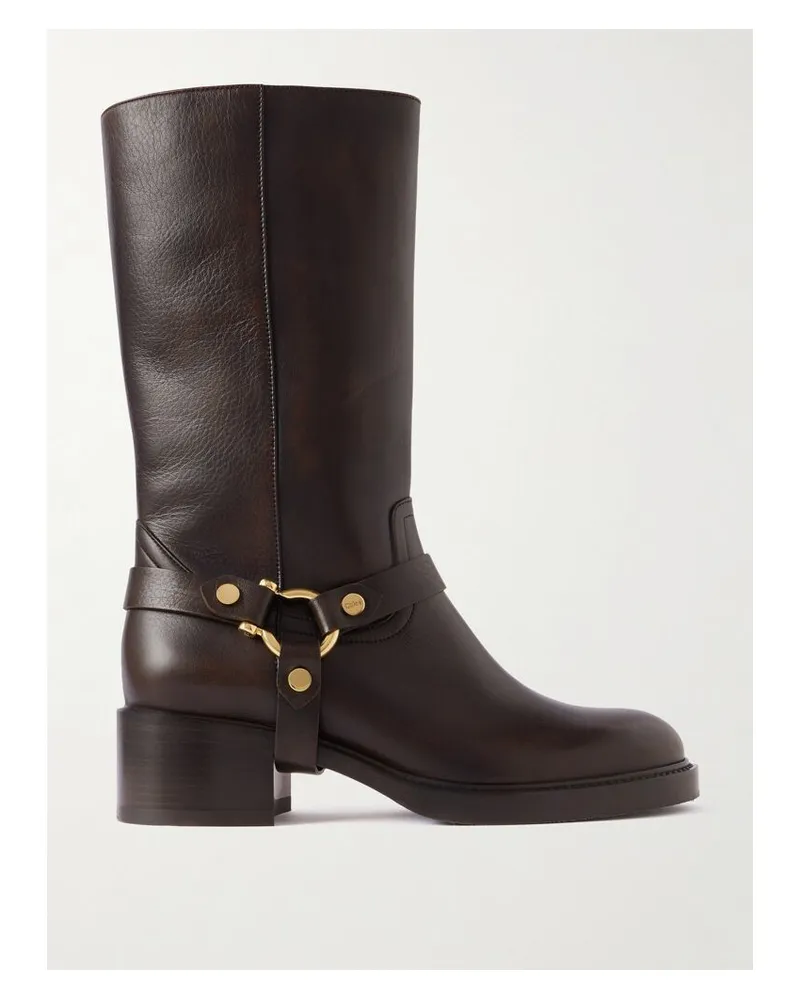 Chloé Dakota Stiefel Aus Leder - Braun Braun