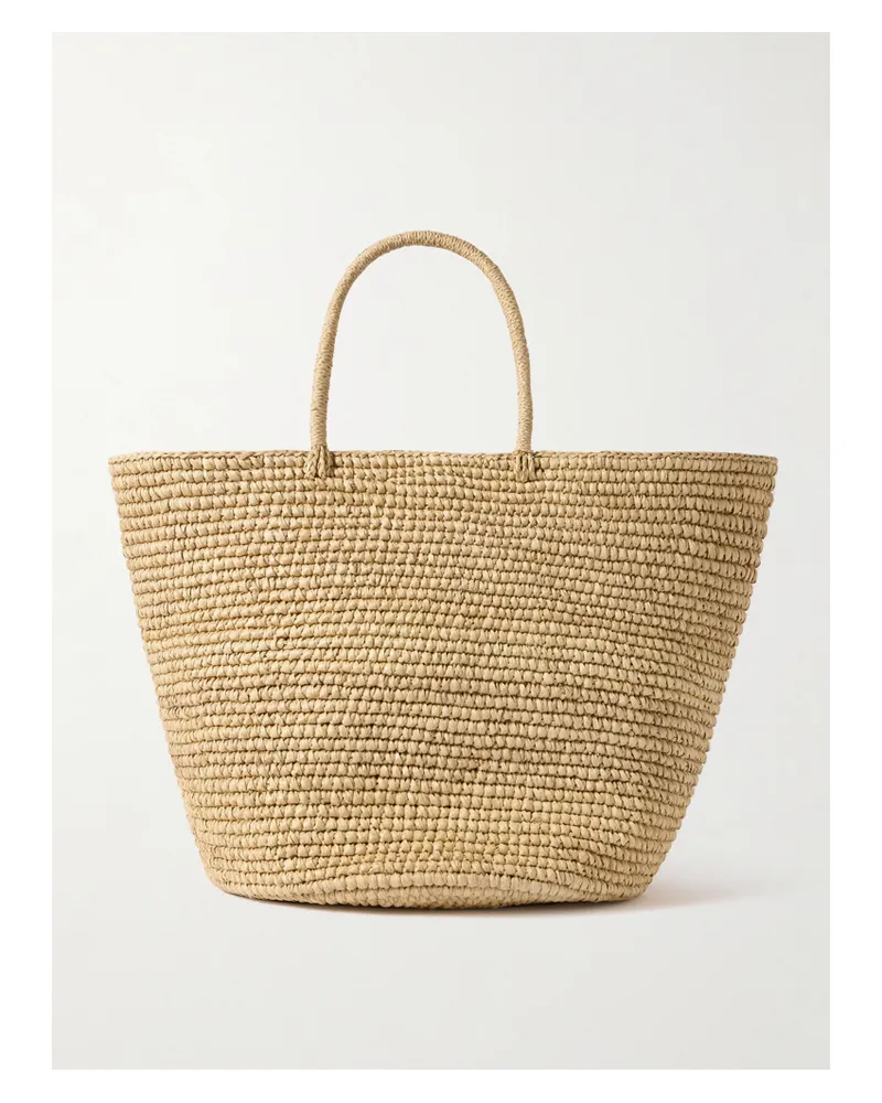 Sensi Studio Large Straw Tote - Brown Brown