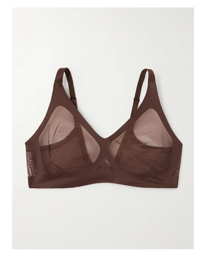 Spanx Spanxsupersmooth™ Sheersense Stretch Soft-cup Bralette - Brown Brown