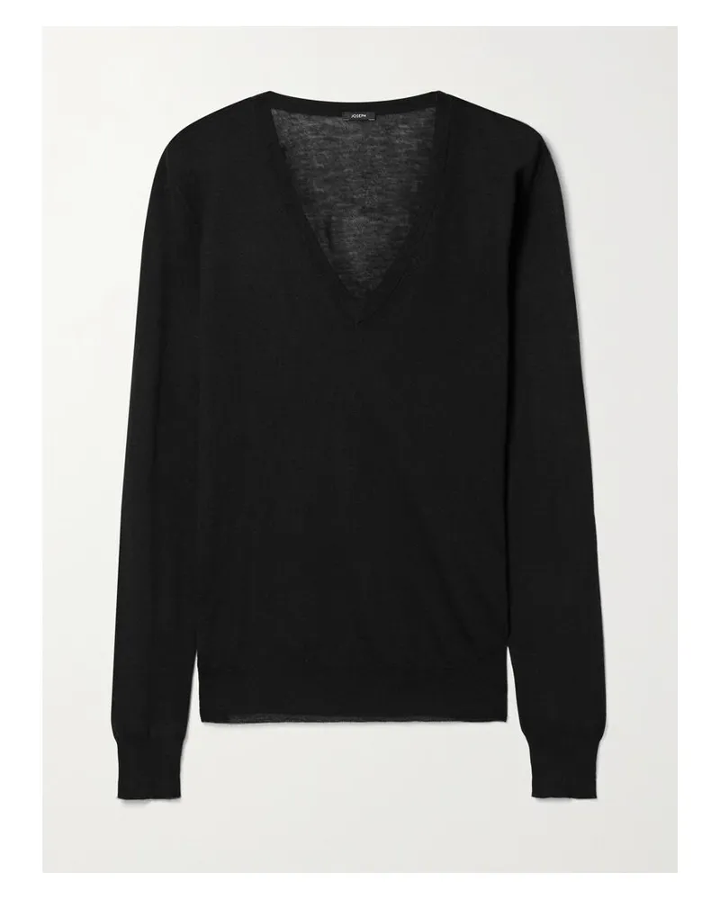 Joseph Cashair Kaschmirpullover - Schwarz Schwarz