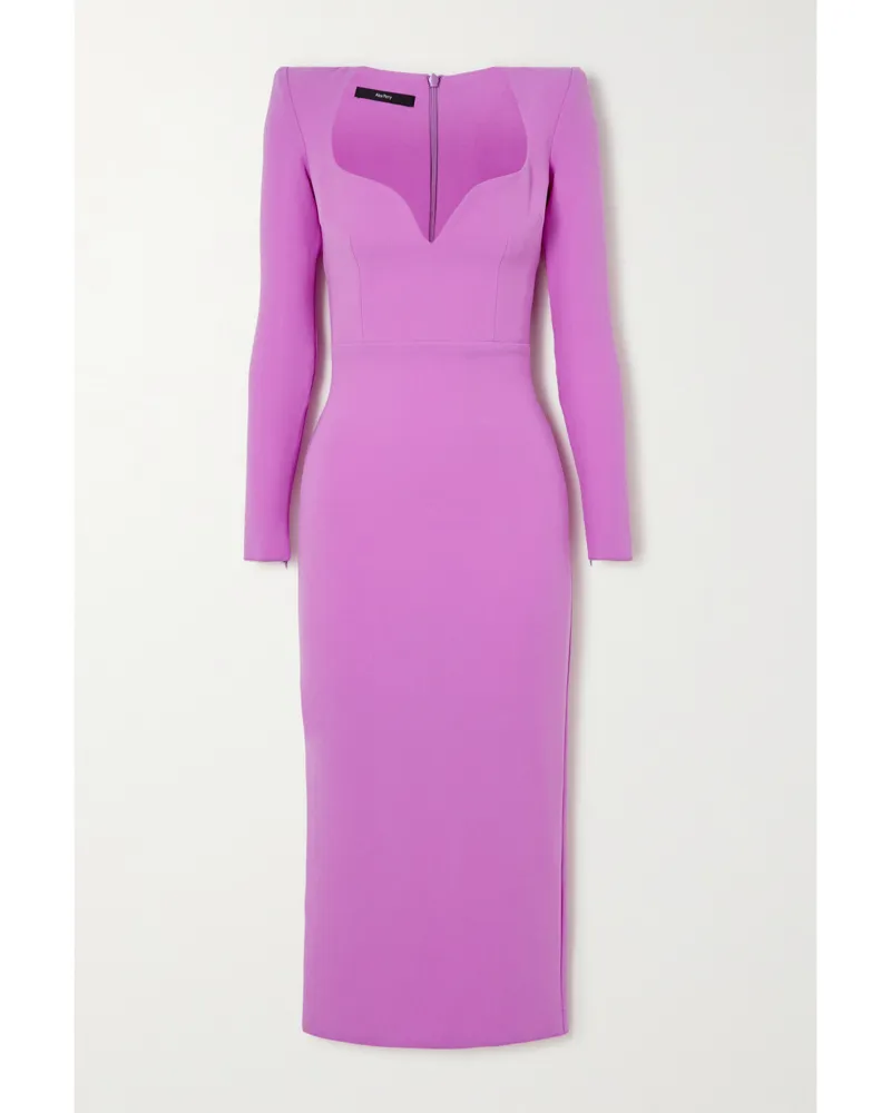 Alex Perry Maren Midikleid Aus Stretch-crêpe - Lila Lila