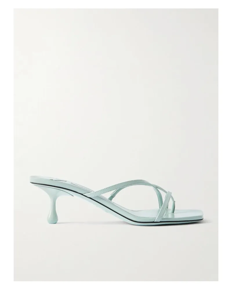 Jimmy Choo Etana 50 Mules Aus Leder - Blau Blau