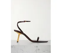 Lee Sandalen Aus Lackleder - Braun