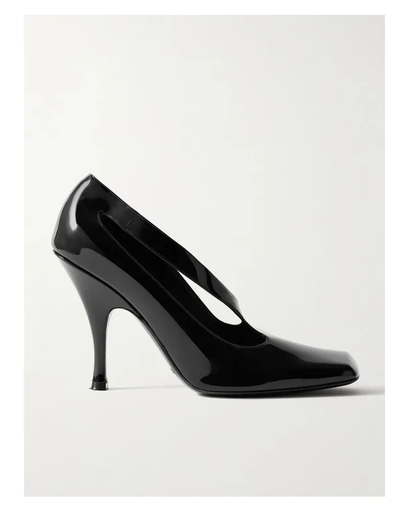 KHAITE Eva Pumps Aus Lackleder Mit Cut-out - Schwarz Schwarz