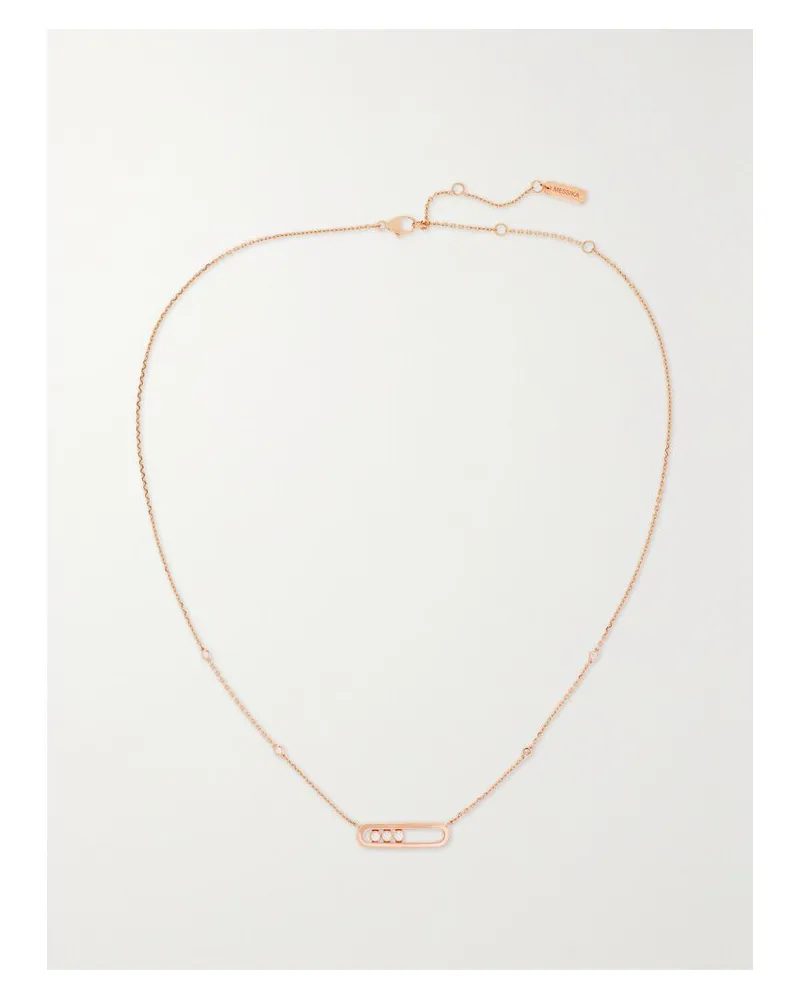 Messika Baby Move Kette Aus 18 Karat Roségold Mit Diamanten Gold