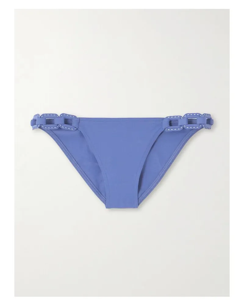 Eres Ancre Abordage Bikini-höschen Mit Verzierungen - Blau Blau