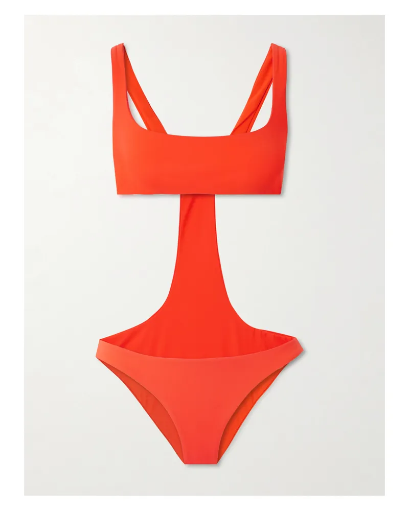 Kiki De Montparnasse La Sirene Badeanzug Mit Cut-out - Orange Orange