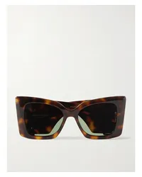 Saint Laurent Blaze Oversized-sonnenbrille Horn